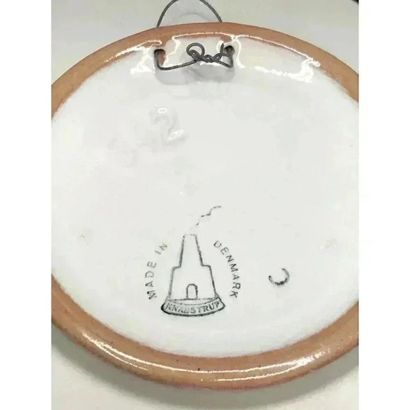 Vintage MCM Knabstrup Danish Pottery Plaque STORM P Robert Storm Petersen Plate - Picture 8 of 10